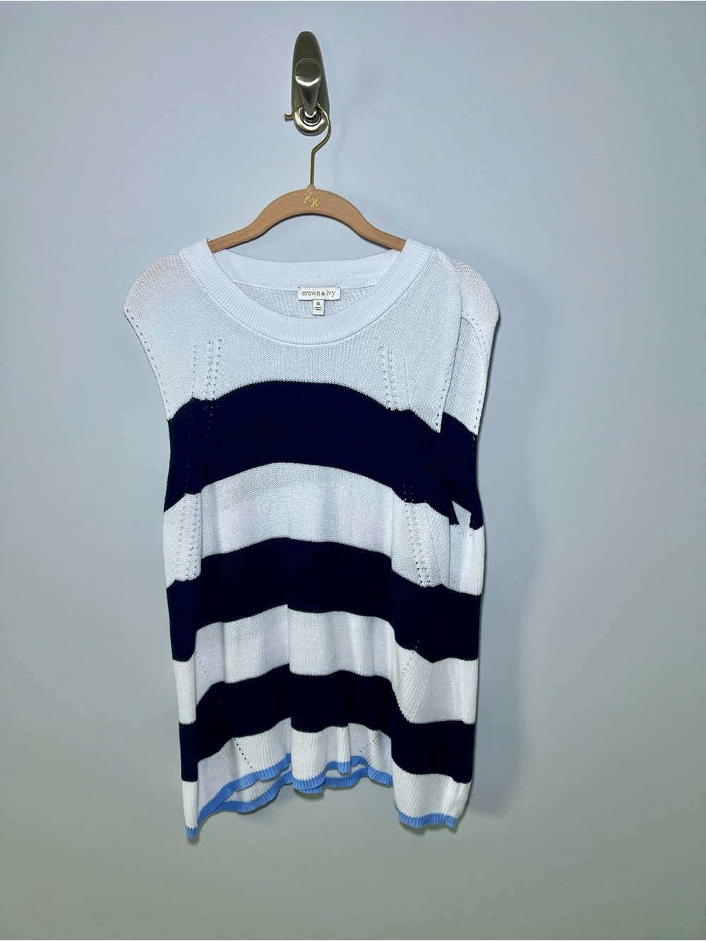 Scalloped Sweater Tank Top